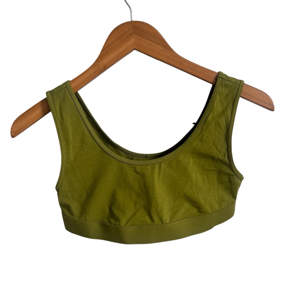 NWT Kit Undergarments Thirdlove Olive Green Scoop Bra Bralette Size Medium